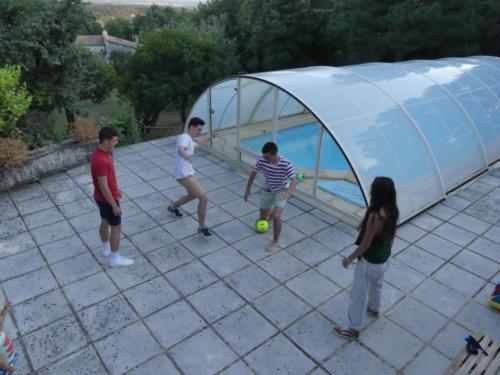 Partie de foot avec Alban, Mathieu, Lucas & Mathilde